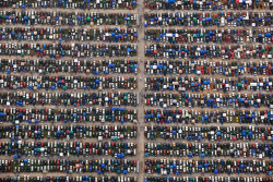 peterfromtexas:Alex McLean - Cars parked at a Nascar event in