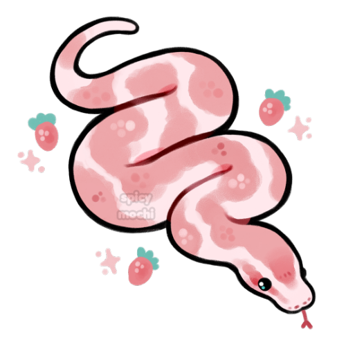 spicymochi:strawberry snake