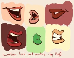 Some cartoon lips and mouths to start a day :).