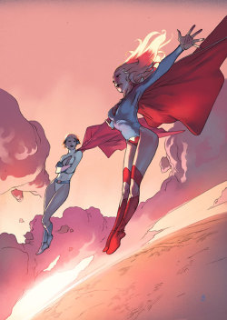 dccomicgye:  Power Girl & Supergirl.. 