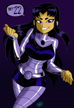 mrockzart: Blackfire Lineart by @mikeluckas Color by Mrockz