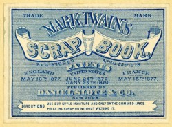 cracked:  Mark Twain was into scrapbooking in a tremendous way.