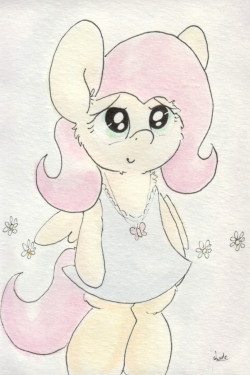 slightlyshade:Fluttershy really likes butterflies and flowers.<3!