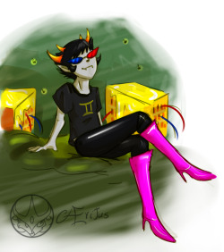 - send in group-chat a picture of Nepeta with Mettaton’s legs-Friend: “Why