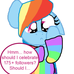 ask-positive-dashie:  Thanks for 175+ followers! I love all of