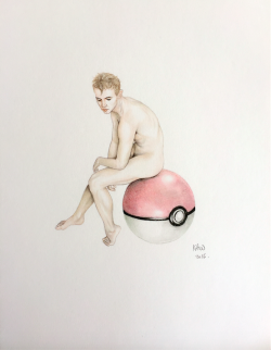 men-on-paper:  Hunt me like a Pokemon (ft. Mr. Tom Kendoll)Colour