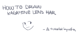 alfalfa-aer:   how to draw kagamine lens hair. -a tutorial by