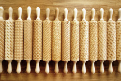 itscolossal:  Custom Engraved Rolling Pins Imprint Patterns into