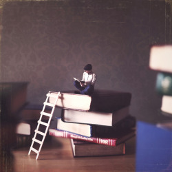 fer1972:  My Life with Books: Photomanipulations by Joel Robison