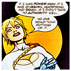  “I like Karen. Power Girl. I admire her. She’s tough