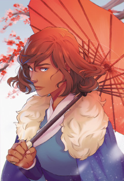 runqii: my piece for @korrasamifanzine!! loved doing this piece,