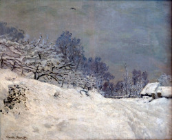 qock:   Claude Monet, La Route devant la ferme Saint-Siméon,