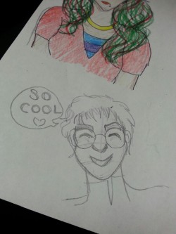 I drew the cutest stinkin’ Onoda during my prep period