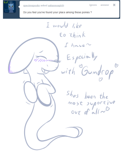 askannospirit:  Gumdrop has helped me more than she even knows~
