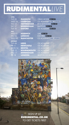 therealrudimental:  UK! We’re going back on tour in October!
