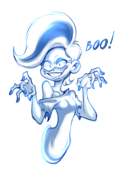 goodbadartist: I like this toothpaste hair ghost [COMMISSIONS]