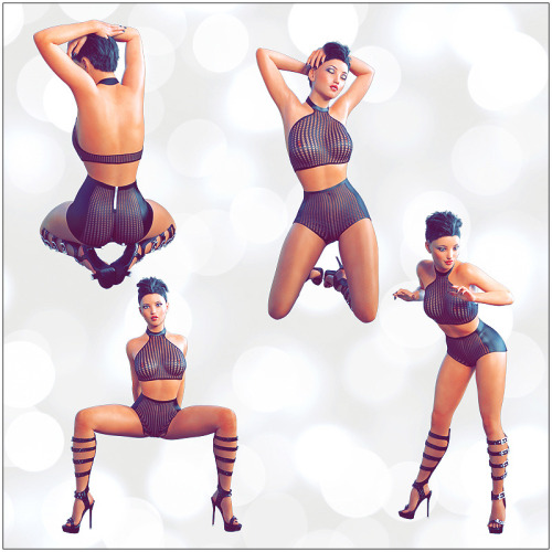 SynfulMindz has a brand new pose set out now! Genesis 3 can’t have enough sexy poses, and with this set your images will be a tease. A flirty Genesis 3, what else do you want? You get 20 poses for Genesis 3 with their mirrored versions (40 in total)