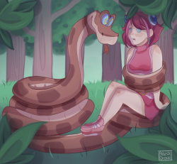 hirotostar-hypnoart:  Kaa and Bracelet Girls from Yu-Gi-Oh! Arc-V