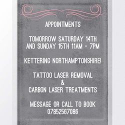 Get in this weekend for your appointments @laseredbeauty in Kettering