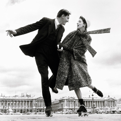 vintagegal:  Suzy Parker and Robin Tattersall (dress by Dior)