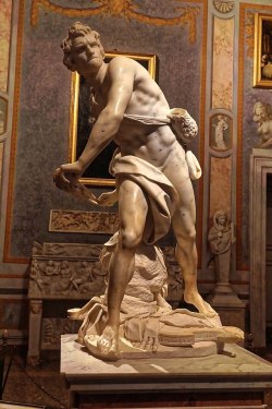 artisticinsight:David, 1624, by Gian Lorenzo Bernini (1598-1680)