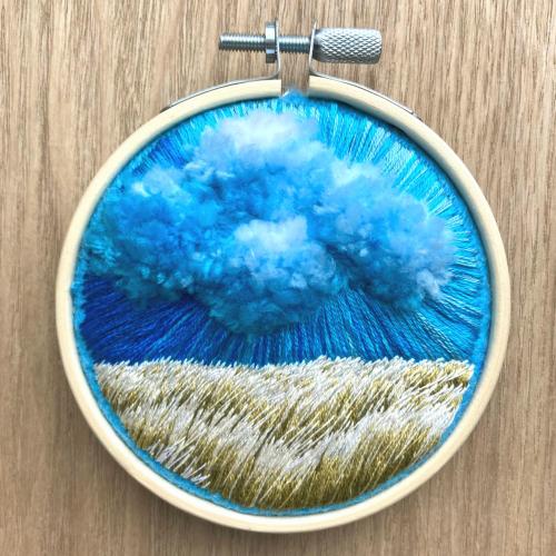 embroiderycrafts:Newest 3” hoop 🦋 by  etuaembroidery
