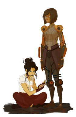 nymre:   have this dumb doodle of a korrasami au i probably only