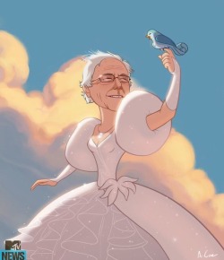 c-bassmeow:  Mood: Bernie as a Disney princess. Birdie Sanders.