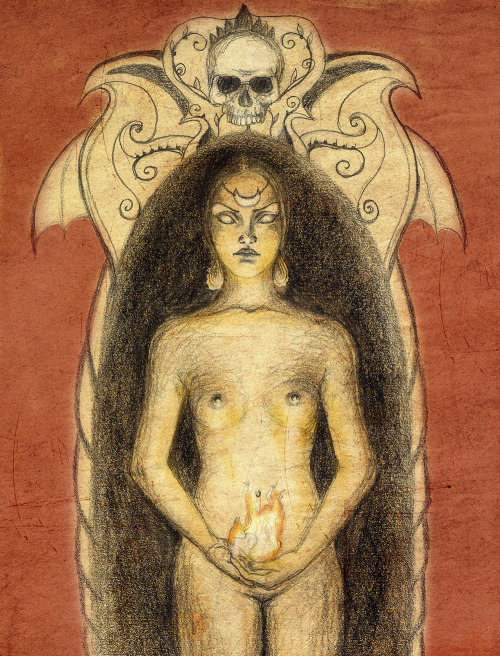 pankurios-templeovarts:  2nd set with occult/satanic art by Azaza Azunder.   Who here really speaks the language of the ancients