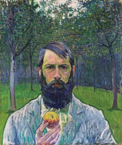artist-amiet:  Self Portrait with Apple, Cuno Amiethttps://www.wikiart.org/en/cuno-amiet/self-portrait-with-apple-1903
