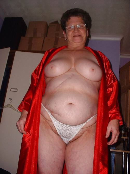 Wow…this granny has curves galore! Nice breasts,full belly, and some childbirth scars that I think are just plain sexy!!!Find YOUR Sexy Older Lover Here…FREE!