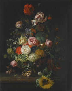 loumargi:  Rachel Ruysch - A Still Life of Flowers 