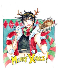 labjusticaholic:  ho ho ho-holy shit its christmasss drew this