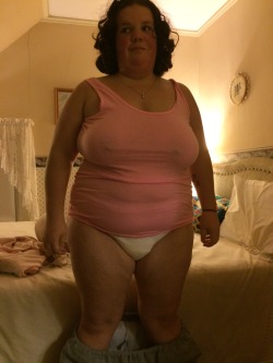 daddys-little-squirt:  Babys first night here, all diapered for