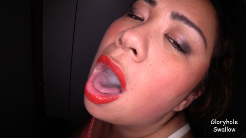 She has a great â€œno-handsâ€ cock sucking technique and used her Dick Sucking Lips perfectly to get complete strangers to unload in her mouth before swallowing every last drop of cum.http://gloryholeswallow.com