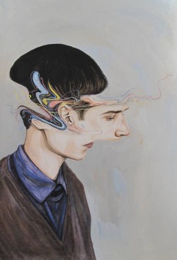  Deconstructed Watercolor Portraits by Henrietta Harris 