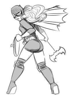 pinuparena:  ericafailsatlife:  Hub Comics’ annual Batman themed art show Dark Knight on a Dark Night is coming up and store manager Jesse asked me to design a Batgirl for him to sculpt so I spent today doing Batgirl doodles because I felt like crap