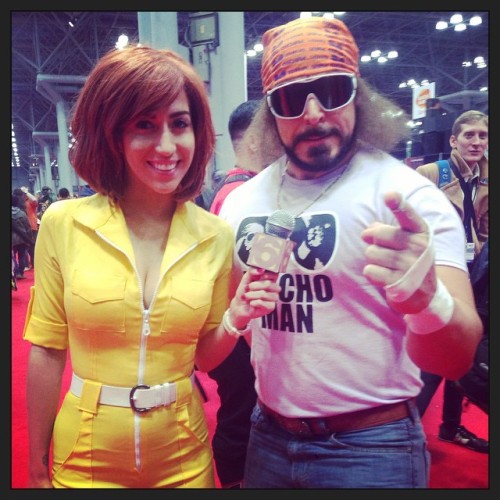 The best was definitely this Macho Man Randy Savage cosplay because he was deep in character and had the perfect voice for it 