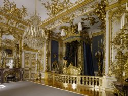 330200: Das Schlafzimmer von König Ludwig im Schloss Herrenchiemsee