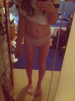 annabel-cd:I tried tucking for the first time todayâ€¦ I felt and looked so so feminine! x