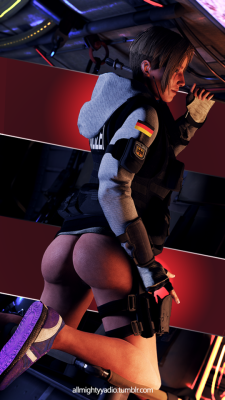 allmightyyadio:  IQ pinupI don’t know about the red things