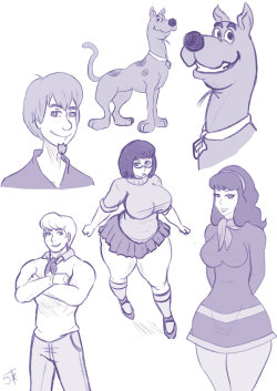 5tarexarte:  Scooby Doo -  Characters by 5tarex   Support me
