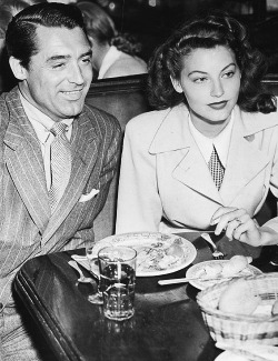 gregorypecks-deactivated2014032: 1944: Cary Grant and Ava Gardner