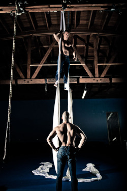 AERIALISTS (face up.  face off.  face down) photographed by