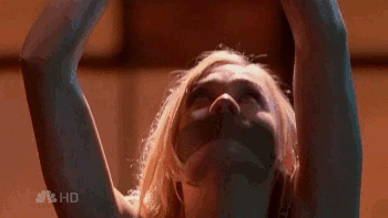 boundsilence:  Yvonne Strahovski has had several memorable damsel in distress scenes, but this scene from the Chuck episode “Chuck Versus The Helicopter” was the first time I ever saw her in such a predicament.  Though the bondage is fairly tame