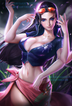 sakimichan:  Nico Robin is one of my favorite female characters