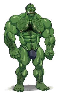 lixpex:  Expanding into my new orc form felt SO hot, I was looking