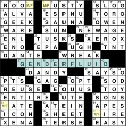 rubyvroom: This was the crossword puzzle in the New York Times