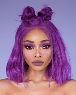 nyanelebajoa:Living in purple tones 💜  Eyeshadow: @colourpopcosmetics
