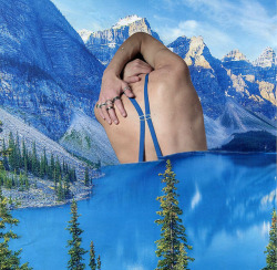 fohk:  Blue is beauty, not truth. by Deger Bakir collages on